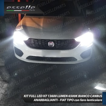 Kit Full LED H7 Monoled al quarzo 13600 Lumen 6000K Fiat Tipo Con Fari Lenticolari
