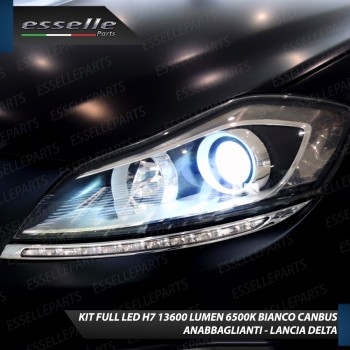 Kit Full LED H7 Monoled al quarzo 13600 Lumen 6000K bianco Lancia Delta