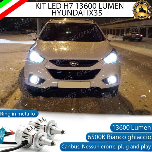 Kit Full LED H7 Monoled al quarzo 13600 Lumen 6000K HYUNDAI IX35 Fino al 2013