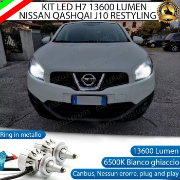 Kit Full LED H7 Monoled al quarzo 13600 LUMEN NISSAN QASHQAI J10 RESTYLING