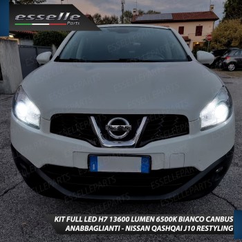 Kit Full LED H7 Monoled al quarzo 13600 LUMEN NISSAN QASHQAI J10 RESTYLING