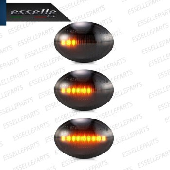 CONVERSIONE LED FIAT 500 PRE-RESTYLING FRECCE ANTERIORI POSTERIORI LATERALI FUME