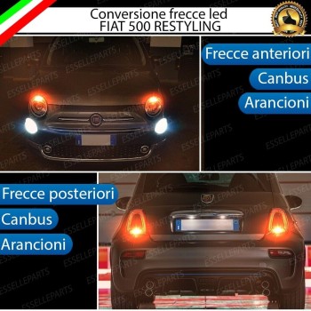 CONVERSIONE FRECCE LED ABARTH 500 RESTYLING ANTERIORE + POSTERIORE CANBUS
