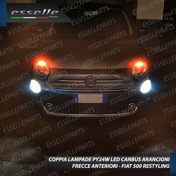 KIT FRECCE LED ABARTH 500 595 695 RESTYLING ANTERIORI POSTERIORI LATERALI TRASPARENTI DINAMICHE