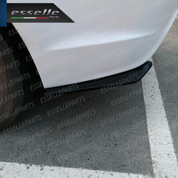 Lame spoiler sotto paraurti splitter posteriore nero lucido sottoparaurti