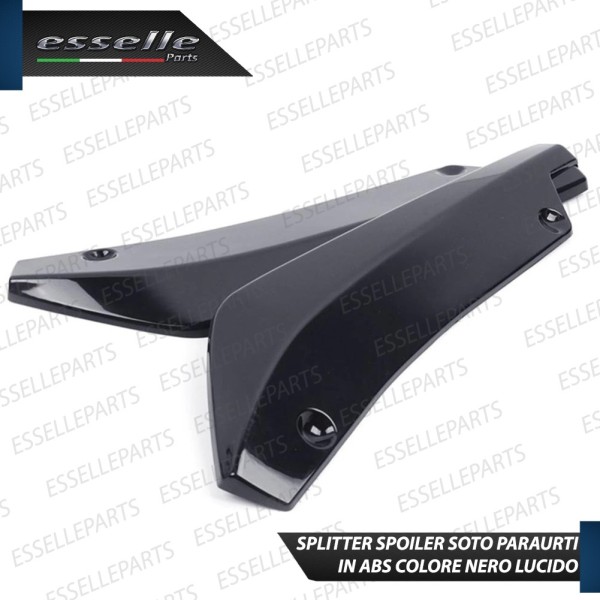 Lame spoiler sotto paraurti splitter anteriore nero lucido sottoparaurti