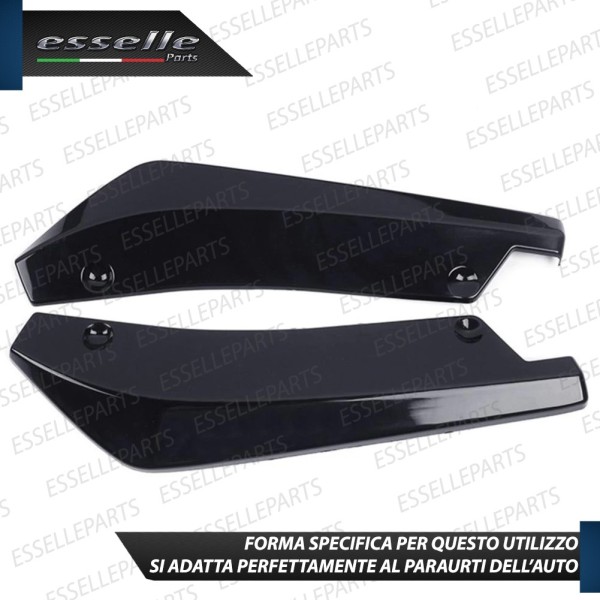 Lame spoiler sotto paraurti splitter anteriore nero lucido sottoparaurti