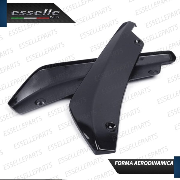 Lame spoiler sotto paraurti splitter anteriore nero lucido sottoparaurti