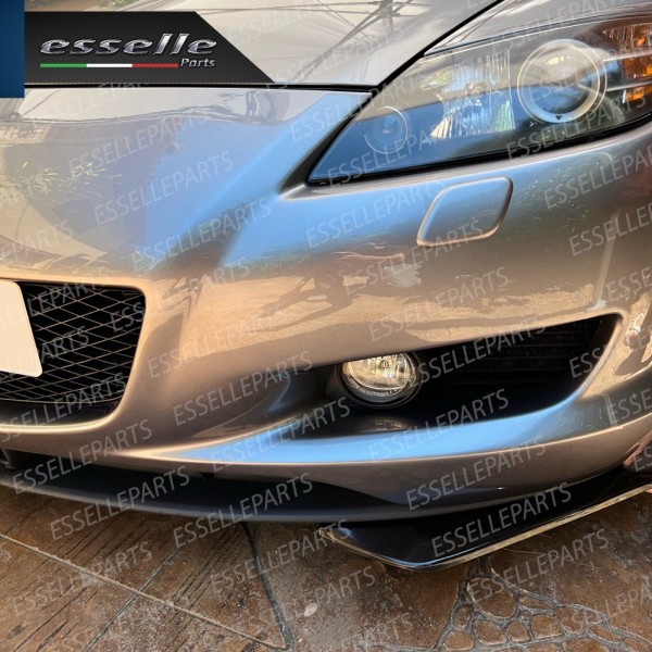 Lame spoiler sotto paraurti splitter anteriore nero lucido sottoparaurti