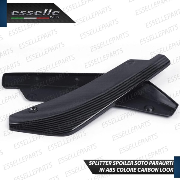 Lame spoiler sotto paraurti splitter posteriore carbon look sottoparaurti