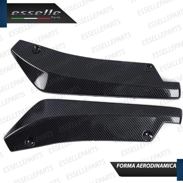 Lame spoiler sotto paraurti splitter posteriore carbon look sottoparaurti