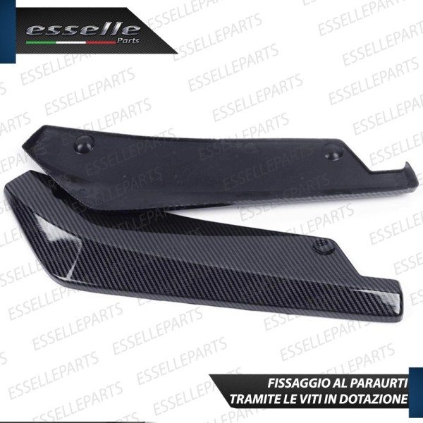 Lame spoiler sotto paraurti splitter posteriore carbon look sottoparaurti