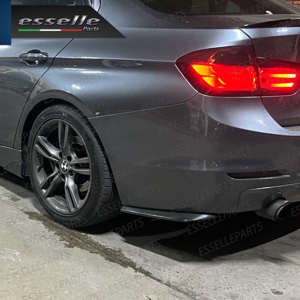 Lame spoiler sotto paraurti splitter posteriore carbon look sottoparaurti
