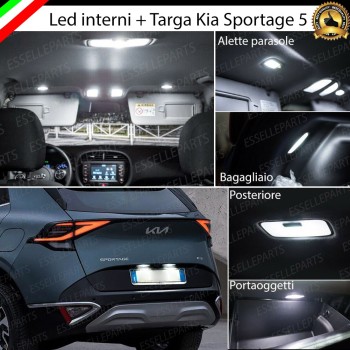 Kit LED Interni + Led Targa Per Kia Sportage 5 6000k Canbus