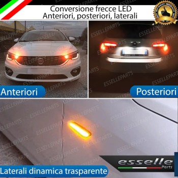 CONVERSIONE LED FIAT TIPO FRECCE ANTERIORI POSTERIORI LATERALI TRASPARENTI