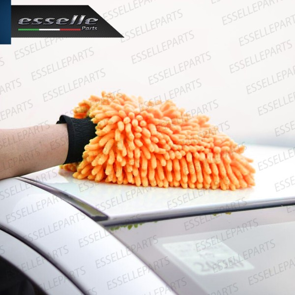 GUANTO IN MICROFIBRA PER LAVAGGIO CARROZZERIA FANALI SPECCHI ANTI GRAFFIO per Aprilia