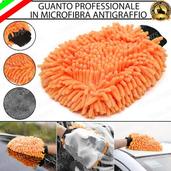 GUANTO IN MICROFIBRA PER LAVAGGIO CARROZZERIA FANALI SPECCHI ANTI GRAFFIO per Piaggio