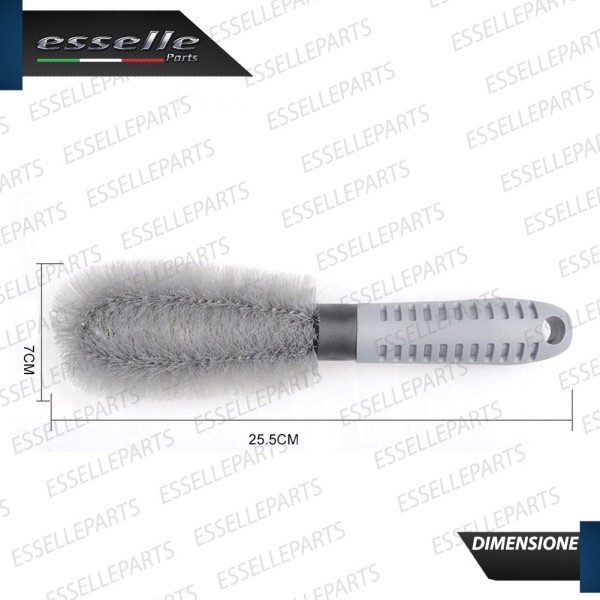 SPAZZOLA LAVA CERCHI IN LEGA ANTI GRAFFIO MODELLABILE CON MANICO ERGONOMICO PER Sym