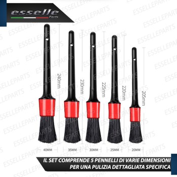 KIT 5 PENNELLI PER DETAILING INTERNO ED ESTERNO ANTI GRAFFIO per moto Honda KIT 5 PENNELLI PER DETAILING INTERNO ED ESTERNO ANTI GRAFFIO per moto Honda