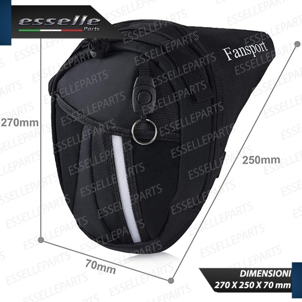 Borsa Moto da Gamba in Tela Impermeabile per Piaggio