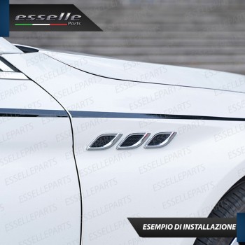 Set 6 Prese D'Aria Laterali Sportive Cromate Adesive in Metallo Cromato Set 6 Prese D'Aria Laterali Sportive Cromate Adesive in Metallo Cromato