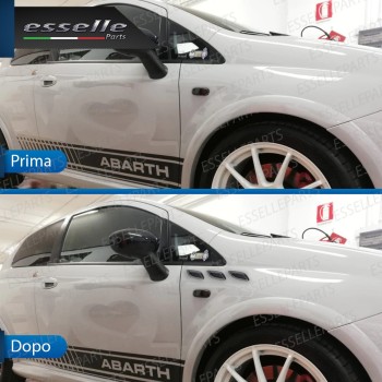 Set 6 Prese D'Aria Laterali Sportive Carbon Look Lucido Adesive in ABS Set 6 Prese D'Aria Laterali Sportive Carbon Look Lucido Adesive in ABS