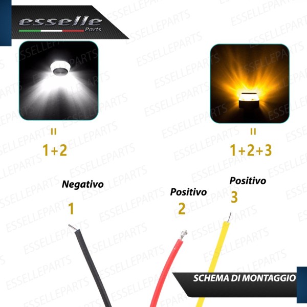 Coppia Frecce LED + DRL con Contrappesi Manubrio per Buell