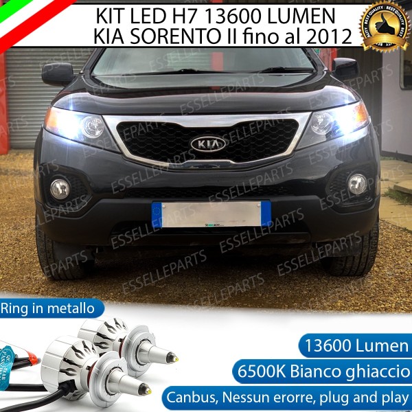Kit Full LED H7 Monoled al quarzo 13600 Lumen 6000K bianco KIA SORENTO 2 fino al 2012