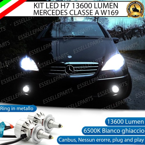 Kit Full LED H7 Monoled al quarzo 13600 Lumen MERCEDES CLASSE A W169 fari lenticolari