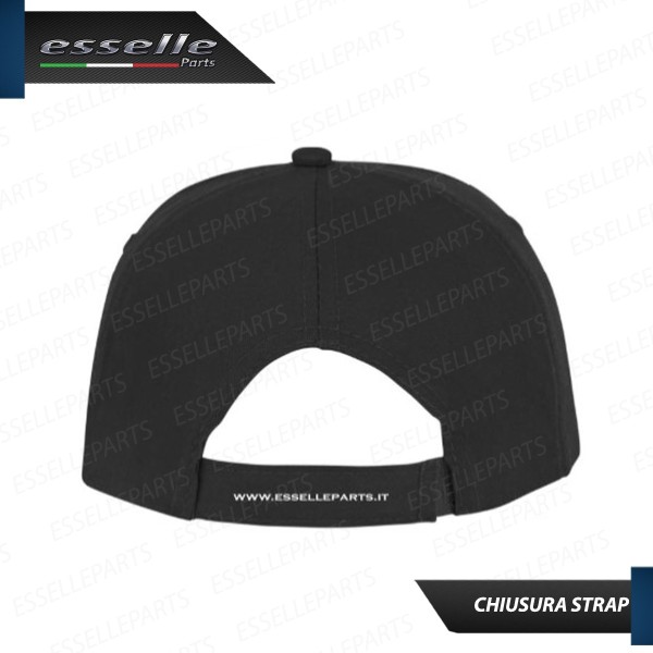 Cappello con visiera "Esselle Parts" Nero/Bianco 100% Cotone