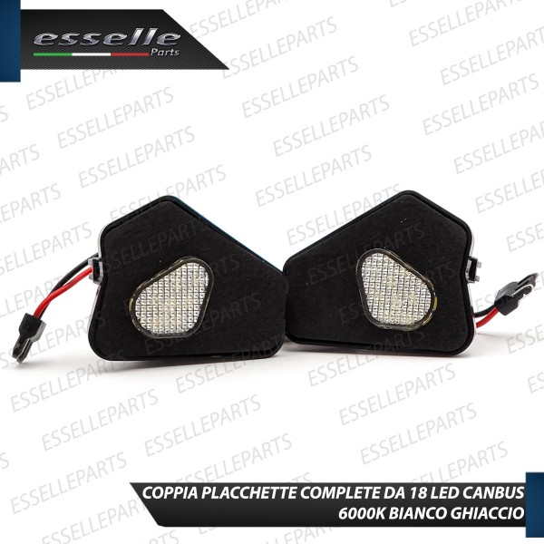 KIT PLACCHETTE LED CORTESIA SPECCHIETTI 6000K BIANCO CANBUS MERCEDES CLASSE A W176