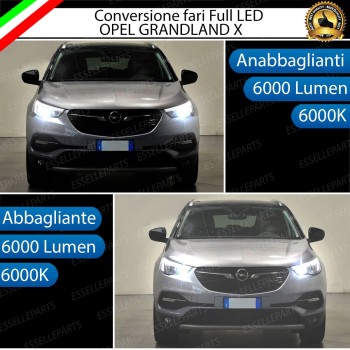 Conversione fari FULL LED OPEL GRANDLAND X Canbus 6000K Bianco Ghiaccio Conversione fari FULL LED OPEL GRANDLAND X Canbus 6000K Bianco Ghiaccio
