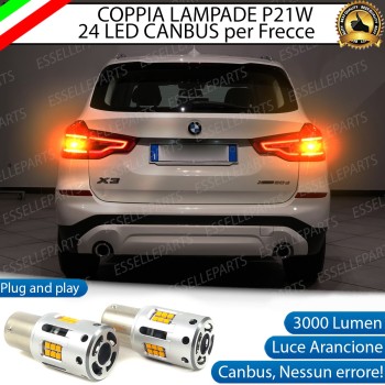 Coppia Frecce Posteriori PY21W 24 LED Canbus 3.0 per BMW X3 G01