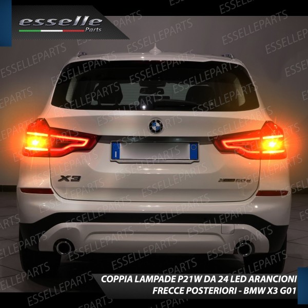 Coppia Frecce Posteriori PY21W 24 LED Canbus 3.0 per BMW X3 G01