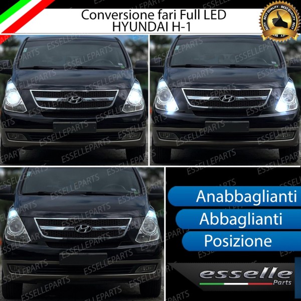 Conversione Fari Full LED 6000k canbus HYUNDAI H1 Luce Bianca No Error