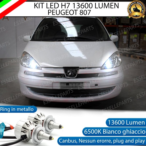 Kit Full LED H7 Monoled al quarzo 13600 LUMEN PEUGEOT 807