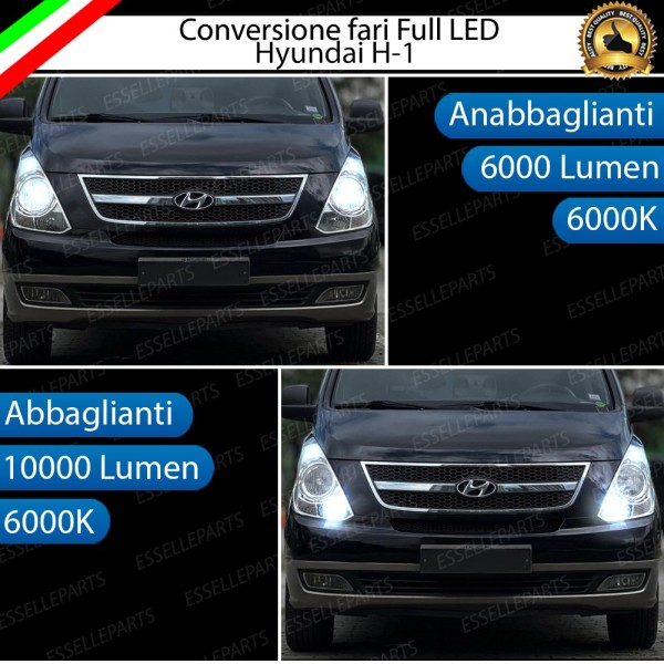 Conversione fari FULL LED HYUNDAI H1 Canbus 6000K Bianco Ghiaccio