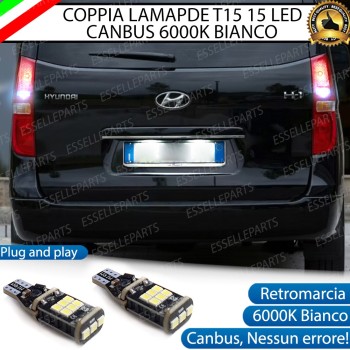 Luci Retromarcia HYUNDAI H1 1200 LUMEN T15 W16W CANBUS 3.0 NO ERROR