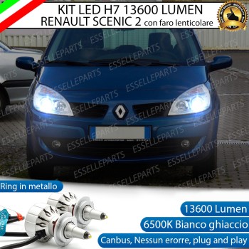 Kit Full LED H7 Monoled al quarzo 13600 Lumen 6000K Renault Scenic 2 Fari Lenticolari Kit Full LED H7 Monoled al quarzo 13600 Lumen 6000K Renault Scenic 2 Fari Lenticolari