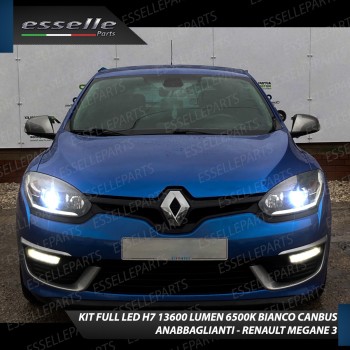 Kit Full LED H7 Monoled al quarzo 13600 Lumen 6000K RENAULT MEGANE 3 Fari Lenticolari