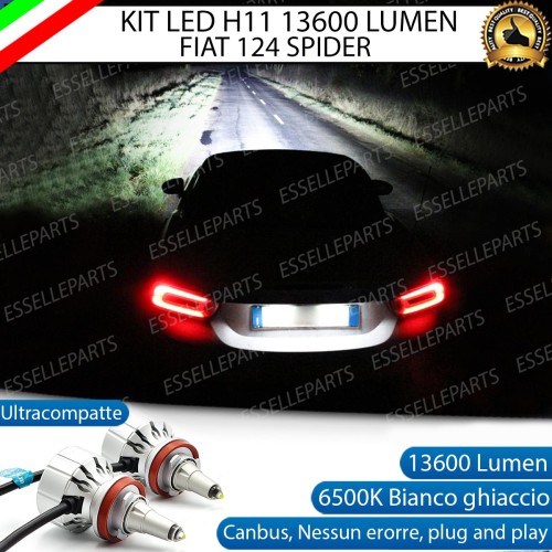 Kit Full Led H11 6500K per FIAT 124 SPIDER al quarzo Canbus