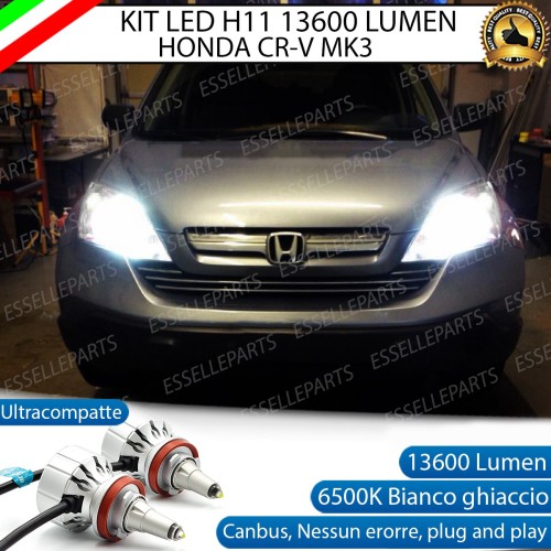 Kit Full Led H11 6500K per HONDA CR-V MK3 al quarzo Canbus