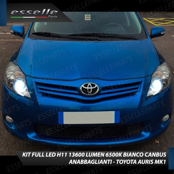 Kit Full Led H11 6500K per TOYOTA AURIS MK1 al quarzo Canbus