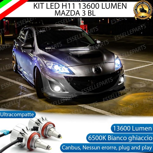 Kit Full Led H11 6500K per MAZDA 3 BL al quarzo Canbus