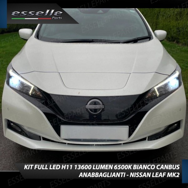 Kit Full Led H11 6500K per NISSAN LEAF 2 al quarzo Canbus