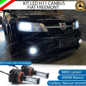 Kit Full Led 6000k H11 canbus FIAT FREEMONT Anabbaglianti No Error