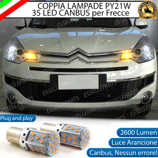 Coppia Frecce Anteriori PY21W 35 LED Canbus Citroen C-Crosser