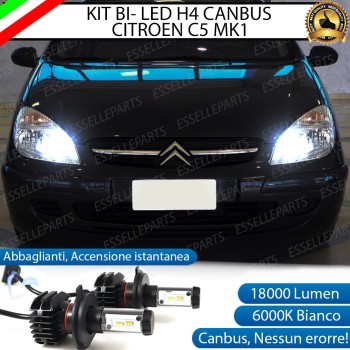 Kit Full LED H4 18000 Lumen 6000K bianco Abbaglianti CITROEN C5 MK1