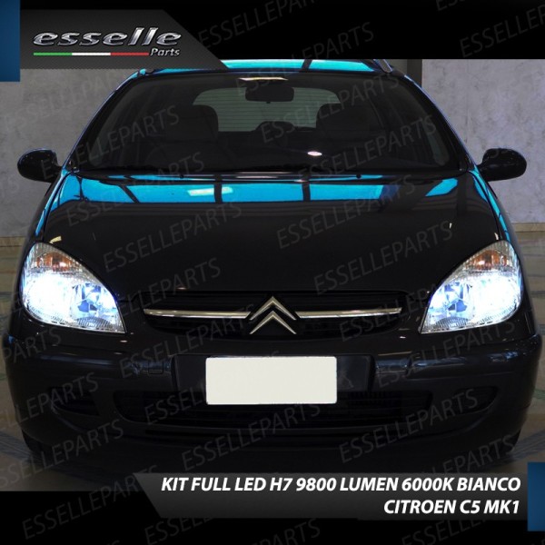 Conversione Fari Full LED 9800LM + 9800LM + 330LM Citroen C5 Pre-Restyling