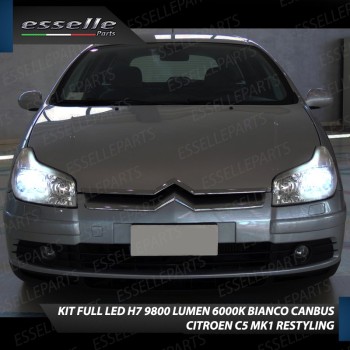 Kit Full LED H7 9800 Lumen 6000K bianco Anabbaglianti CITROEN C5 Restyling Kit Full LED H7 9800 Lumen 6000K bianco Anabbaglianti CITROEN C5 Restyling